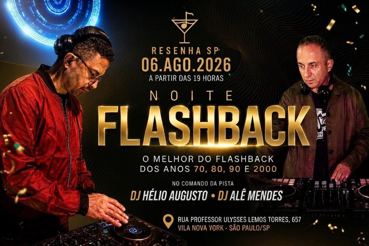 Noite Flashback No Resenha SP - São Paulo, SP