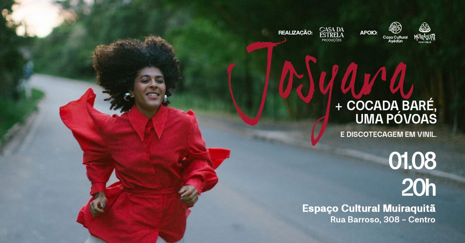 Josyara apresenta Avia Acústico + Uma Póvoas + Cocada Baré