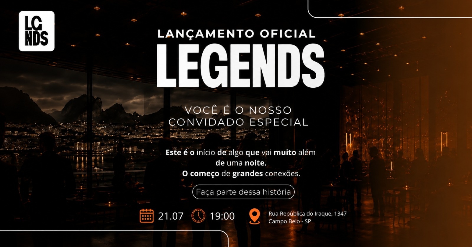 Lançamento oficial Legends Business Club