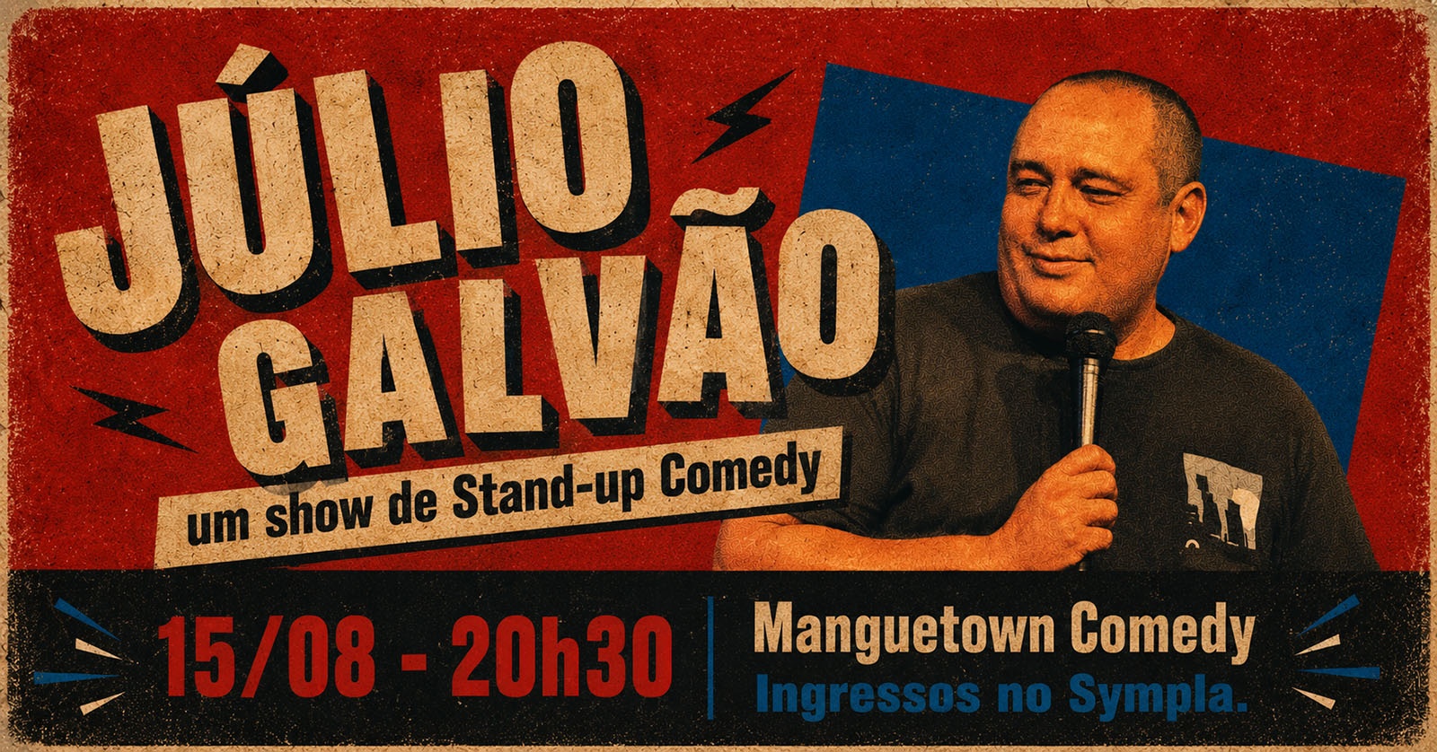 JÚLIO GALVÃO em um show de STAND-UP COMEDY