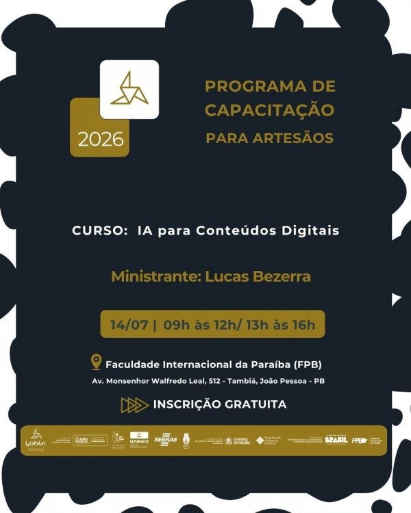 Imagem do evento PROGRAMA DE CAPACITAÇÃO PARA ARTESÃOS - IA PARA CONTEÚDOS DIGITAIS