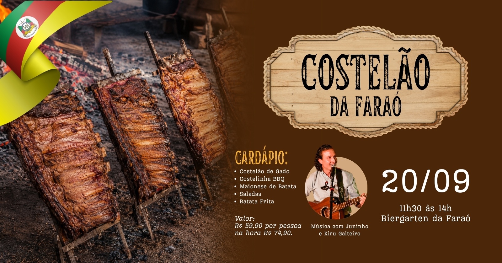 Costelão da Faraó (Dia do Gaúcho) - Picada Café, RS
