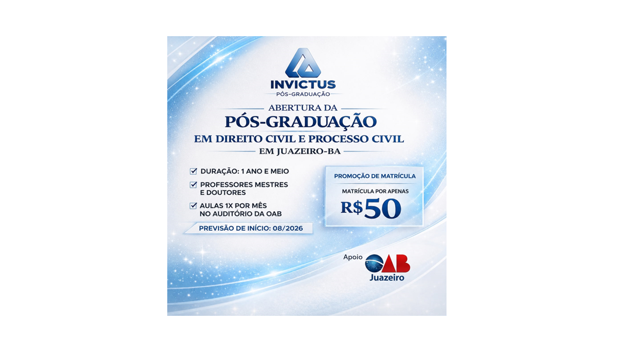 Pos Graduação Direito Civil e Processo Civil - Juazeiro