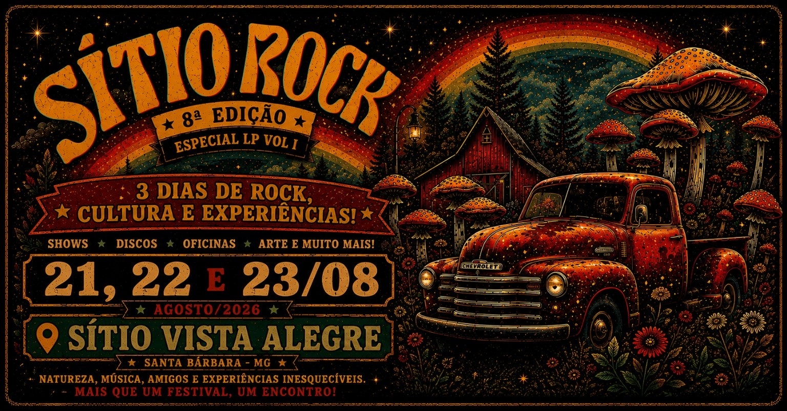 SÍTIO ROCK - 8ª Edição 2026 - Santa Bárbara, MG