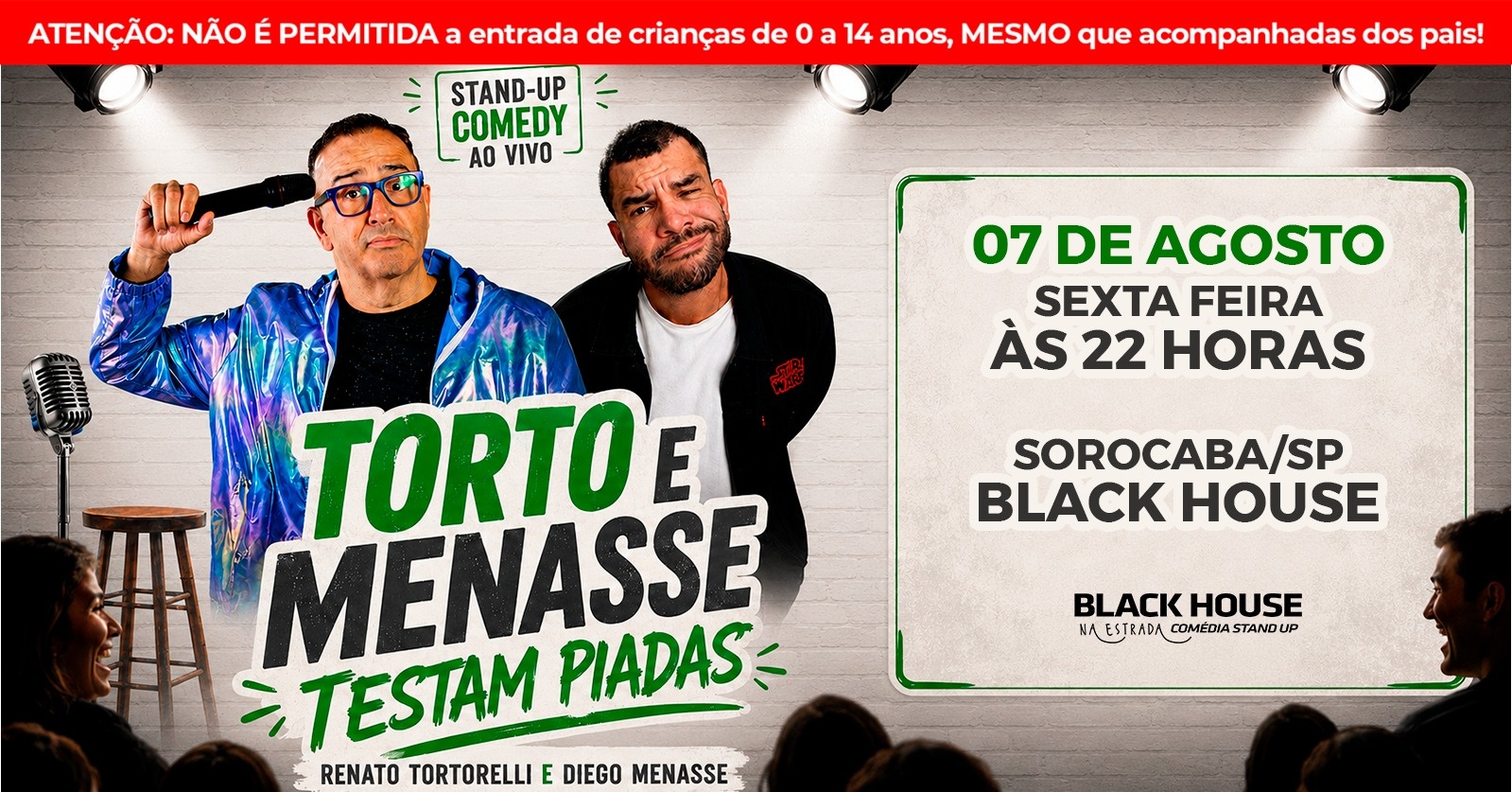 TORTO E MENASSE em SOROCABA - Stand up Comedy