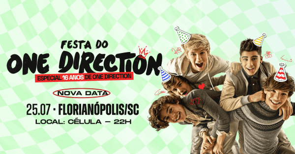 Imagem do evento Festa do One Direction | Florianópolis/SC