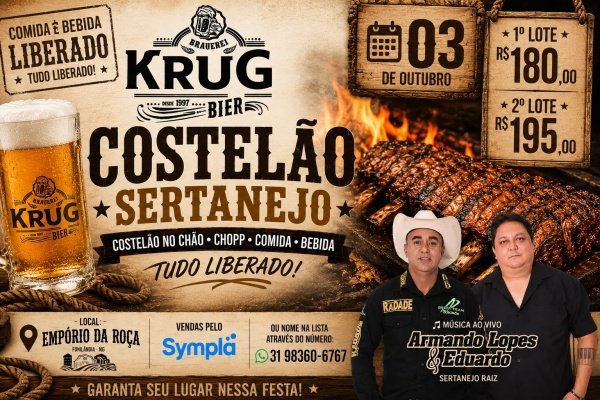 Imagem do evento Costelão Sertanejo