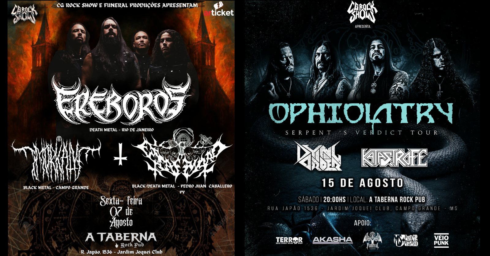 AGOSTO EXTREMO NA TABERNA ROCK PUB
