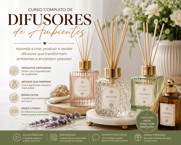 Imagem do evento Curso de Aromatizantes de Ambientes