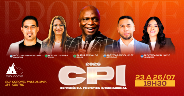Imagem do evento CPI 2026 - CONFERENCIA PROFÉTICA INTERNACIONAL