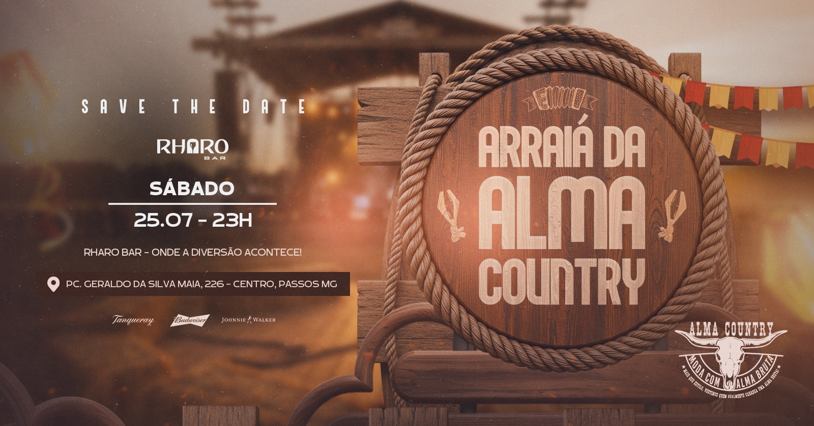 ARRAIÁ DA ALMA COUNTRY | RHARO BAR - Passos, MG
