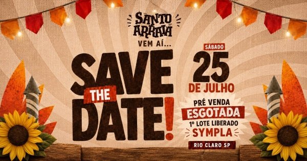Imagem do evento SANTO ARRAIA - FESTA TÍPICA JULINA DO INTERIOR - RIO CLARO SP