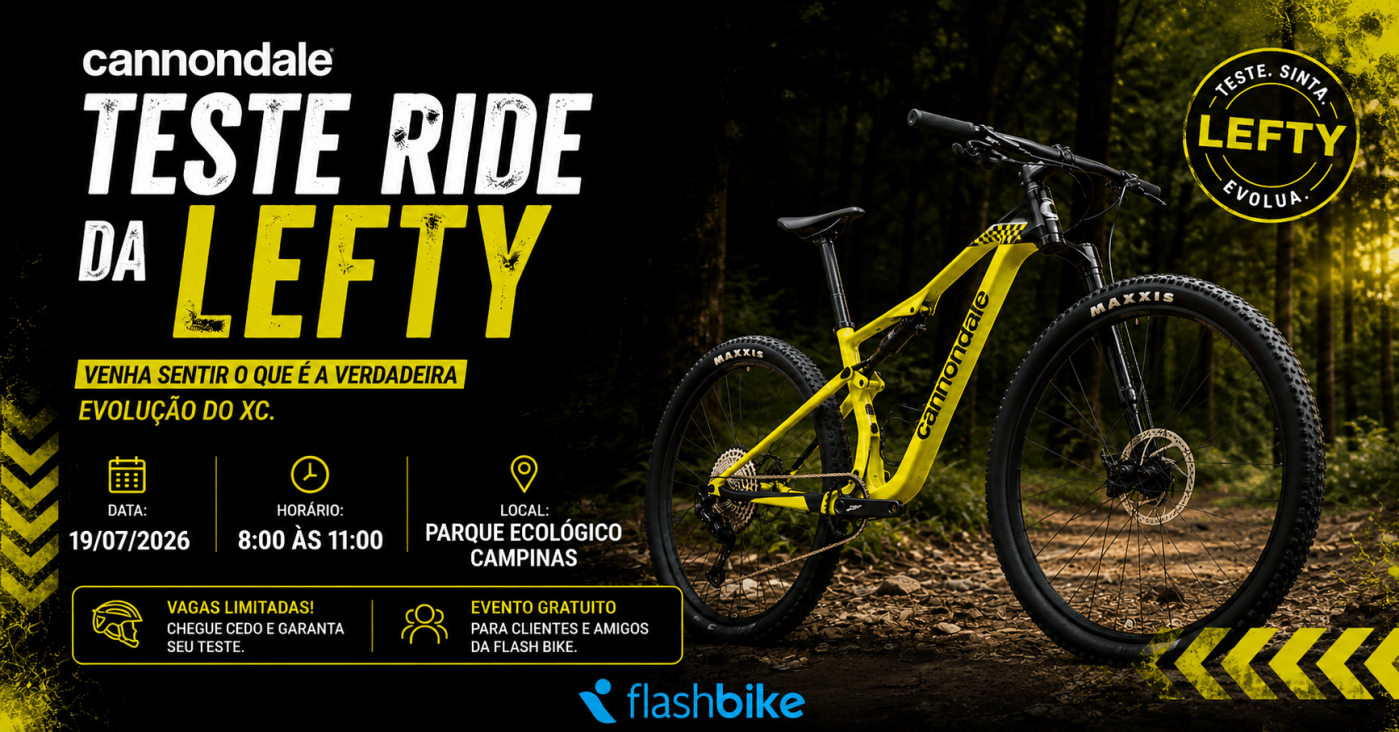 Teste Ride Cannondale Lefty em Campinas - Sympla