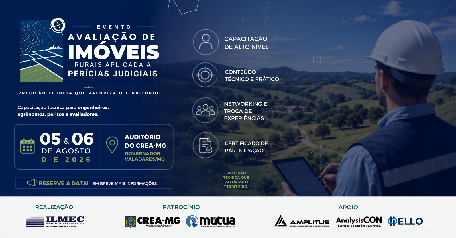 Curso de Avaliação de Imóveis Rurais Aplicada a Perícias Judiciais
