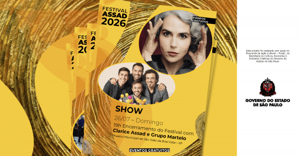Imagem do evento Show Clarice Assad e Grupo Martelo | Festival Assad 2026