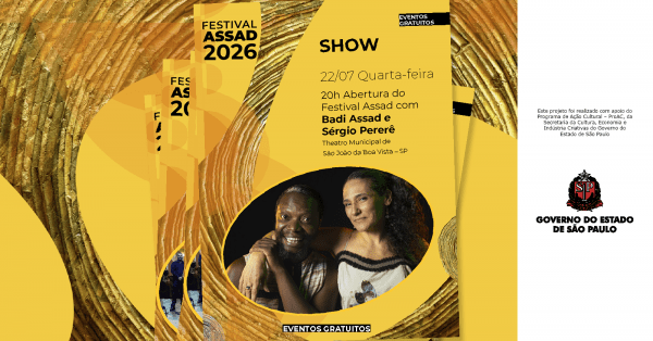 Imagem do evento Show Badi Assad e Sérgio Pererê | Festival Assad 2026