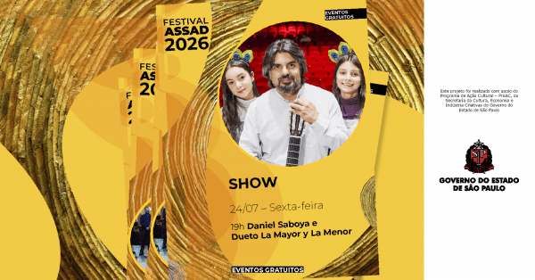 Imagem do evento Show Daniel Saboya e Dueto La Mayor y La Menor | Festival Assad 2026