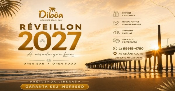 Imagem do evento Réveillon Dibôa 2027 - A virada que fica.