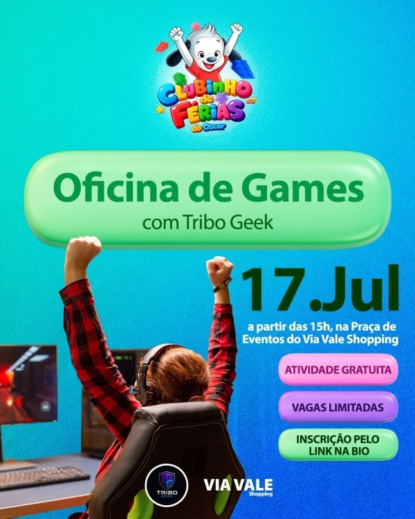 Imagem do evento Oficina de Games