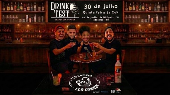 Imagem do evento DRINK TEST - SHOW DE COMÉDIA EM NILÓPOLIS!