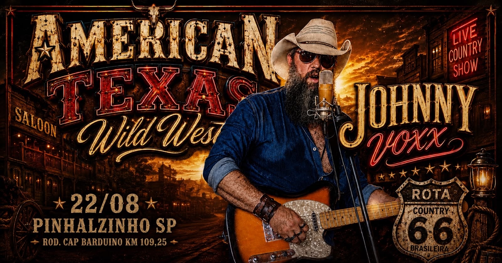 American Texas Wildwest country - Pinhalzinho, SP