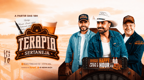 Imagem do evento Terapia Sertaneja com Surra de Modão | 26.08 | Varanda do Contexto