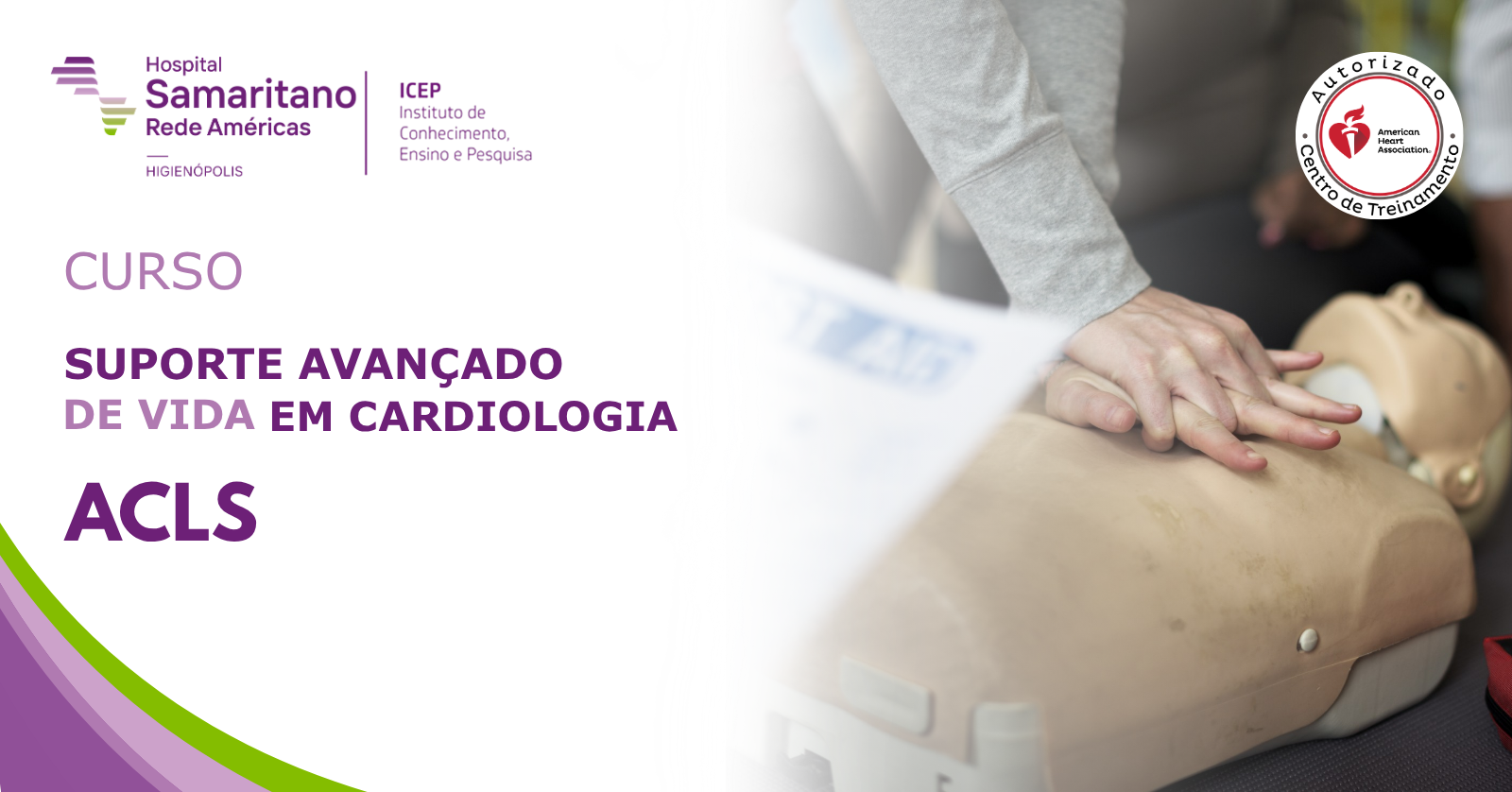Imagem da fonte — 28 e 29/11 - ACLS - SUPORTE AVANÇADO DE VIDA EM CARDIOLOGIA