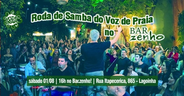 Imagem do evento Voz de Praia no Barzenho!
