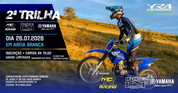 Imagem do evento 2º Trilha Concorde Motos e Moto Ciclo