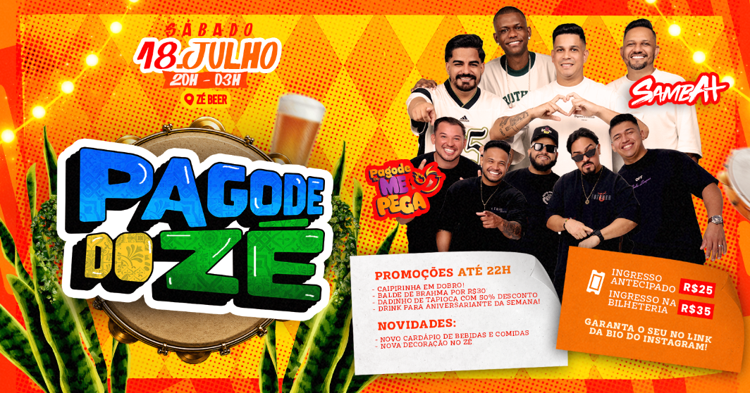 SÁBADO PAGODE DO ZÉ | 18.07 |ZÉ BEER - Porto Velho, RO