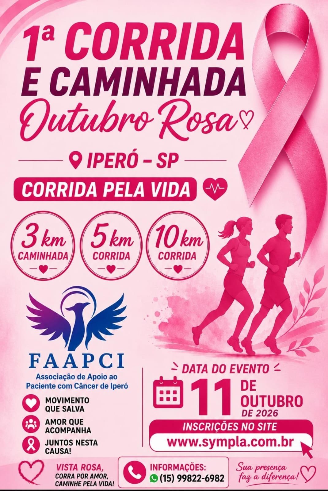 1ª CORRIDA E CAMINHADA OUTUBRO ROSA - IPERÓ SP