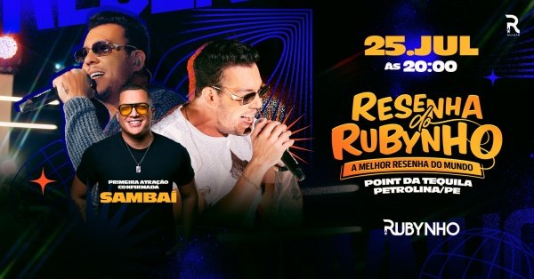 Imagem do evento RESENHA DO RUBYNHO NO POINT DA TEQUILA