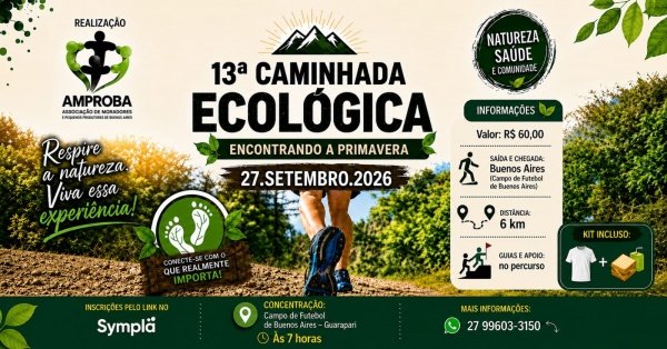 Imagem do evento 13ª Caminhada ecológica