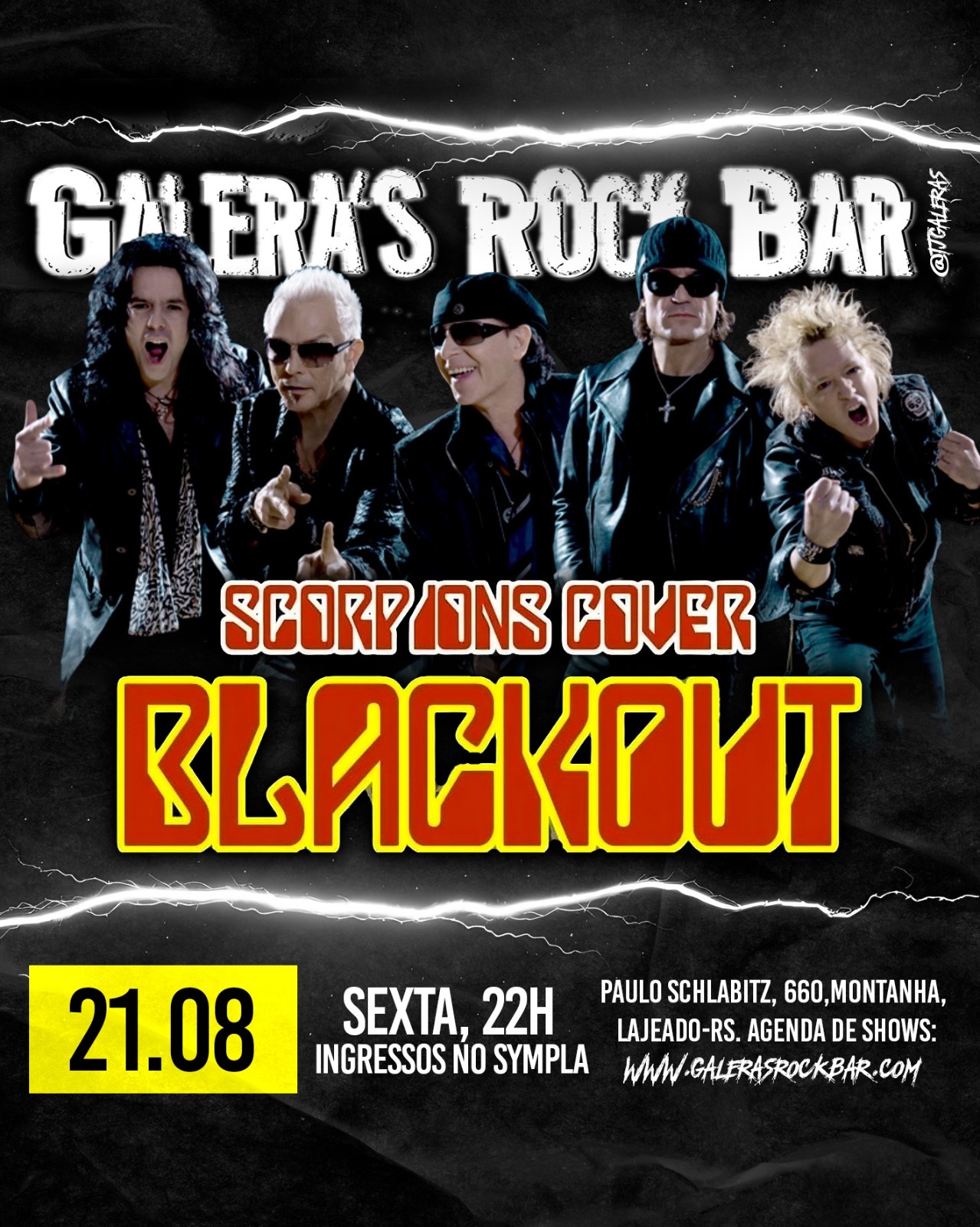 Blackout Scorpions Cover - Galera's Rock Bar Lajeado