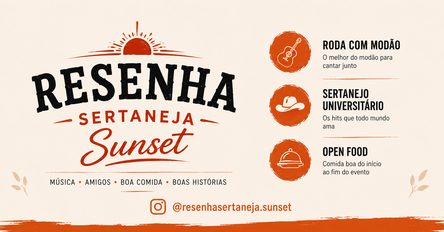 RESENHA SERTANEJA SUNSET - 1° EDIÇÃO - Maringá, PR