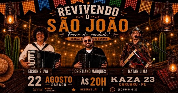 Imagem do evento REVIVENDO O SÃO JOÃO ANO 1