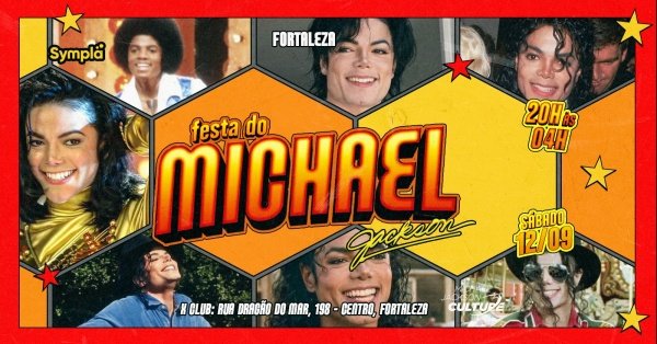 Imagem do evento ESTREIA: Festa do Michael Jackson em Fortaleza - Rua Dragão do Mar, 198