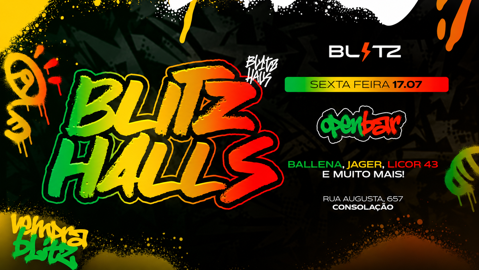 BLITZ HALL - O OPEN BAR COM FUNK HALL - São Paulo, SP