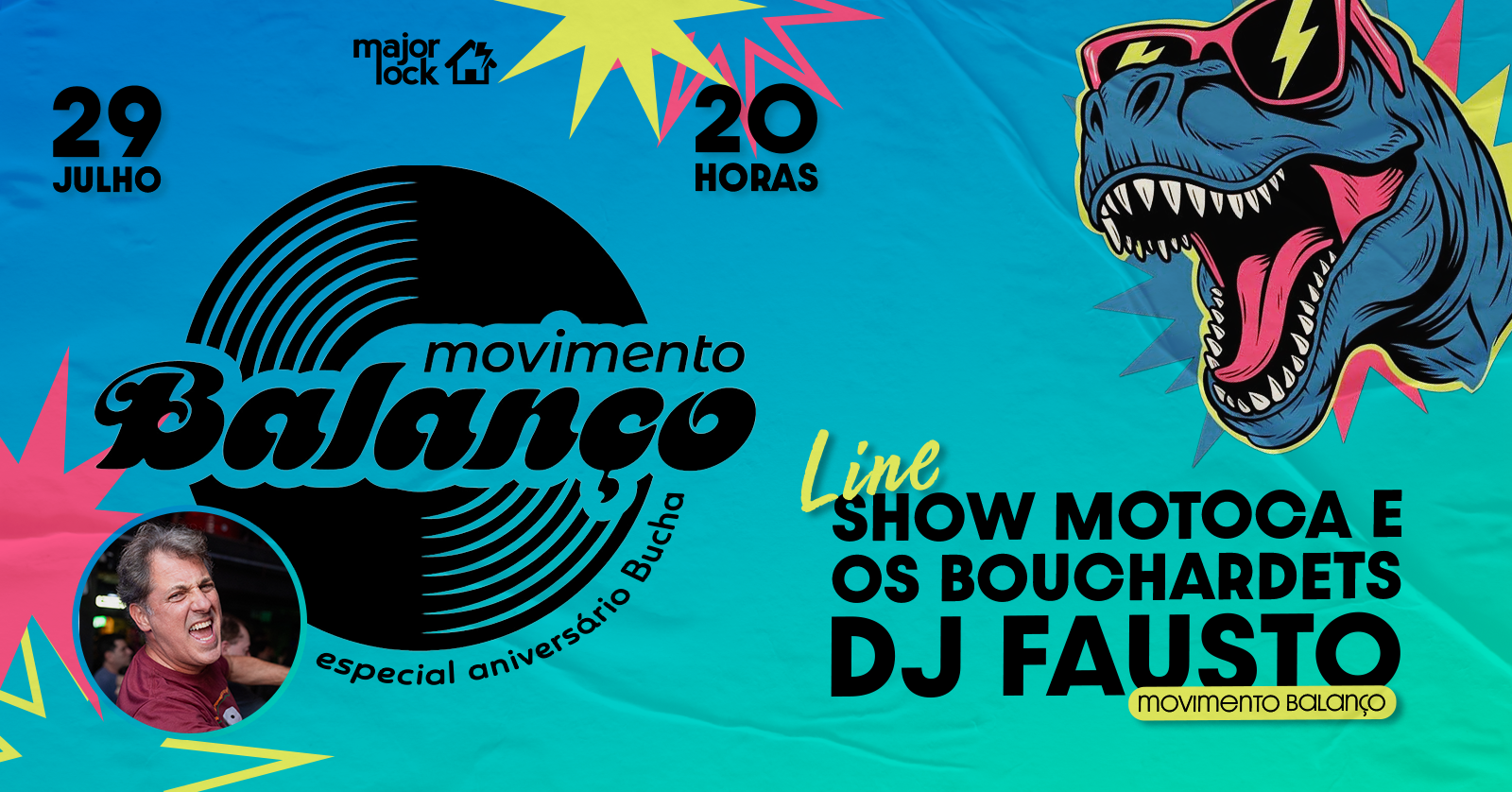 Movimento Balanço - Niver Bucha |29/07 Major Lock - Belo Horizonte, MG