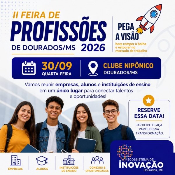 Imagem do evento FEIRA DAS PROFISSÕES - 30/09 - Clube Nipônico de Campo