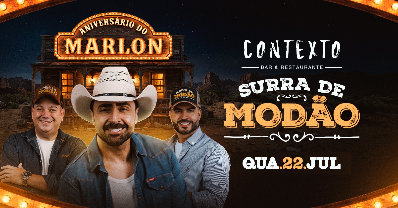 Terapia Sertaneja com Surra de Modão | 22.07 | Varanda do Contexto - Brasília, DF