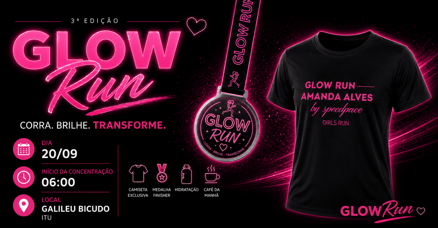 Corrida Glow Run em Itu, SP