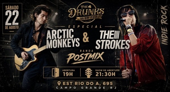 Especial Arctic Monkeys + The Strokes + Indie Rock - Banda POSTMIX