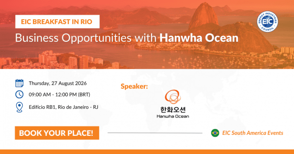 Imagem do evento Breakfast in Rio: Business Opportunities with Hanwha Ocean