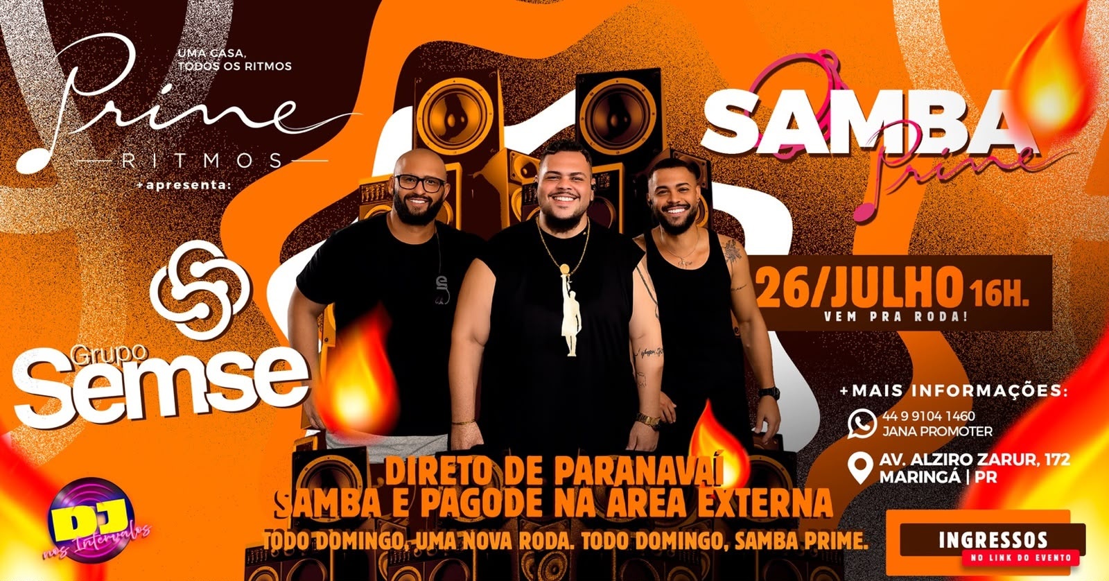 Image for the event: SAMBA PRIME - 26/07