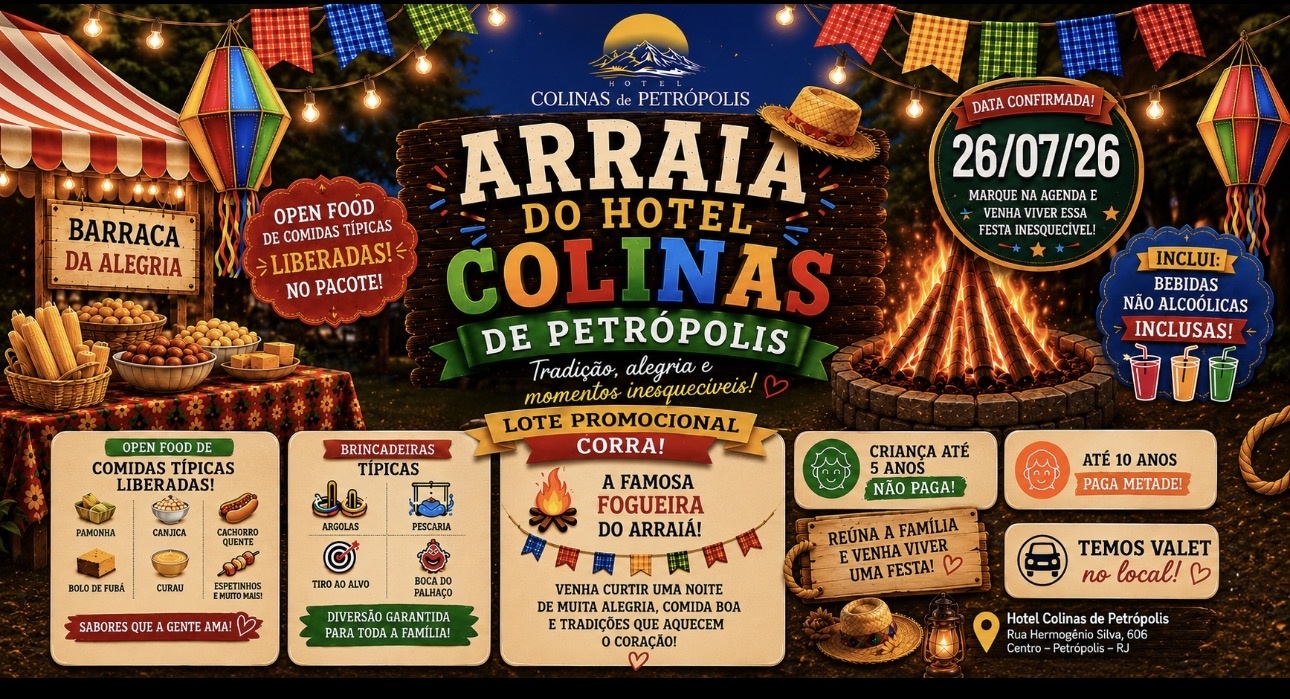 Arraiá do Hotel Colinas - Petrópolis, RJ