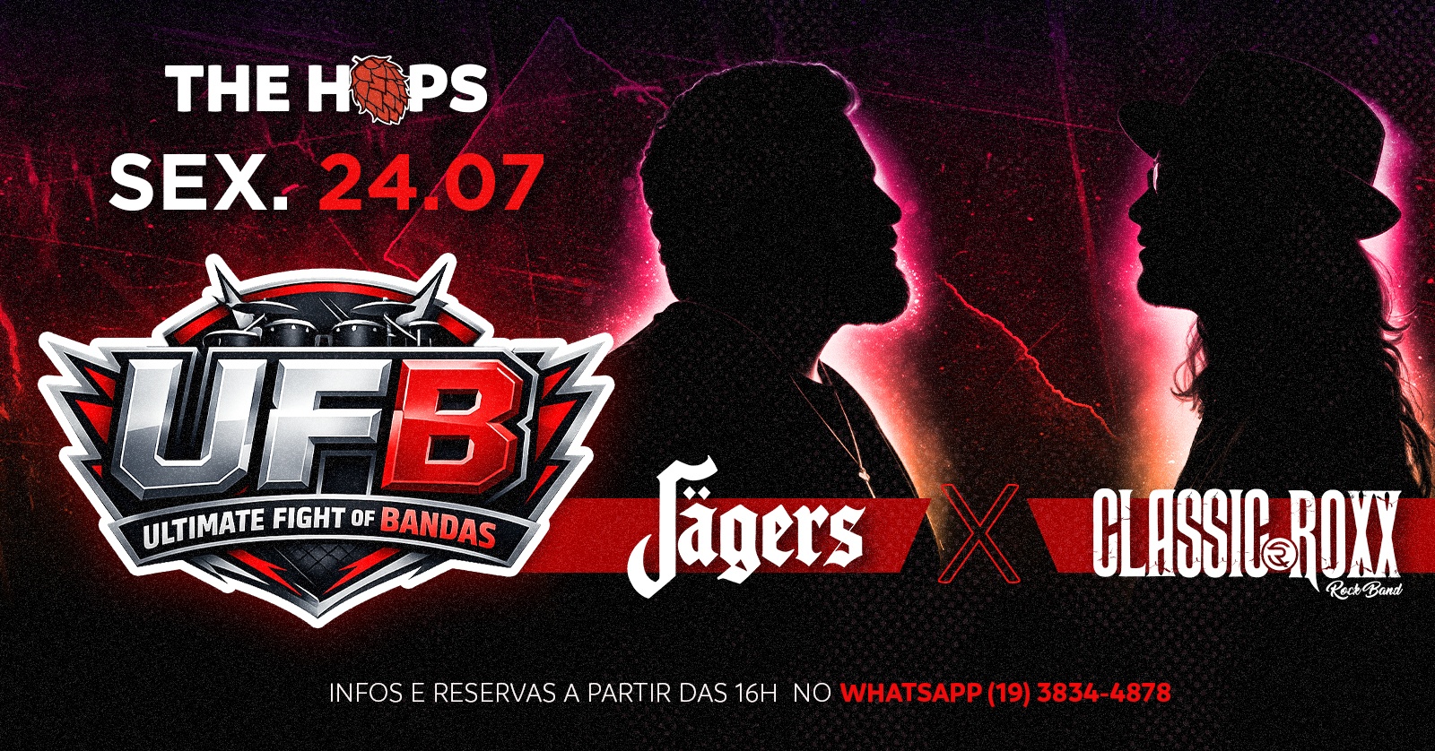 ULTIMATE FIGHT OF BANDAS - Classic Roxx X Jägers - Indaiatuba, SP