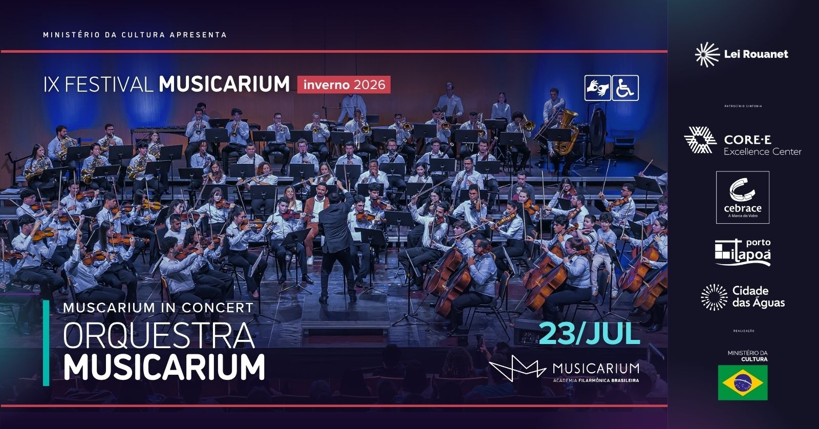 IX Festival Musicarium - 23/7 Orquestra Musicarium em Joinville