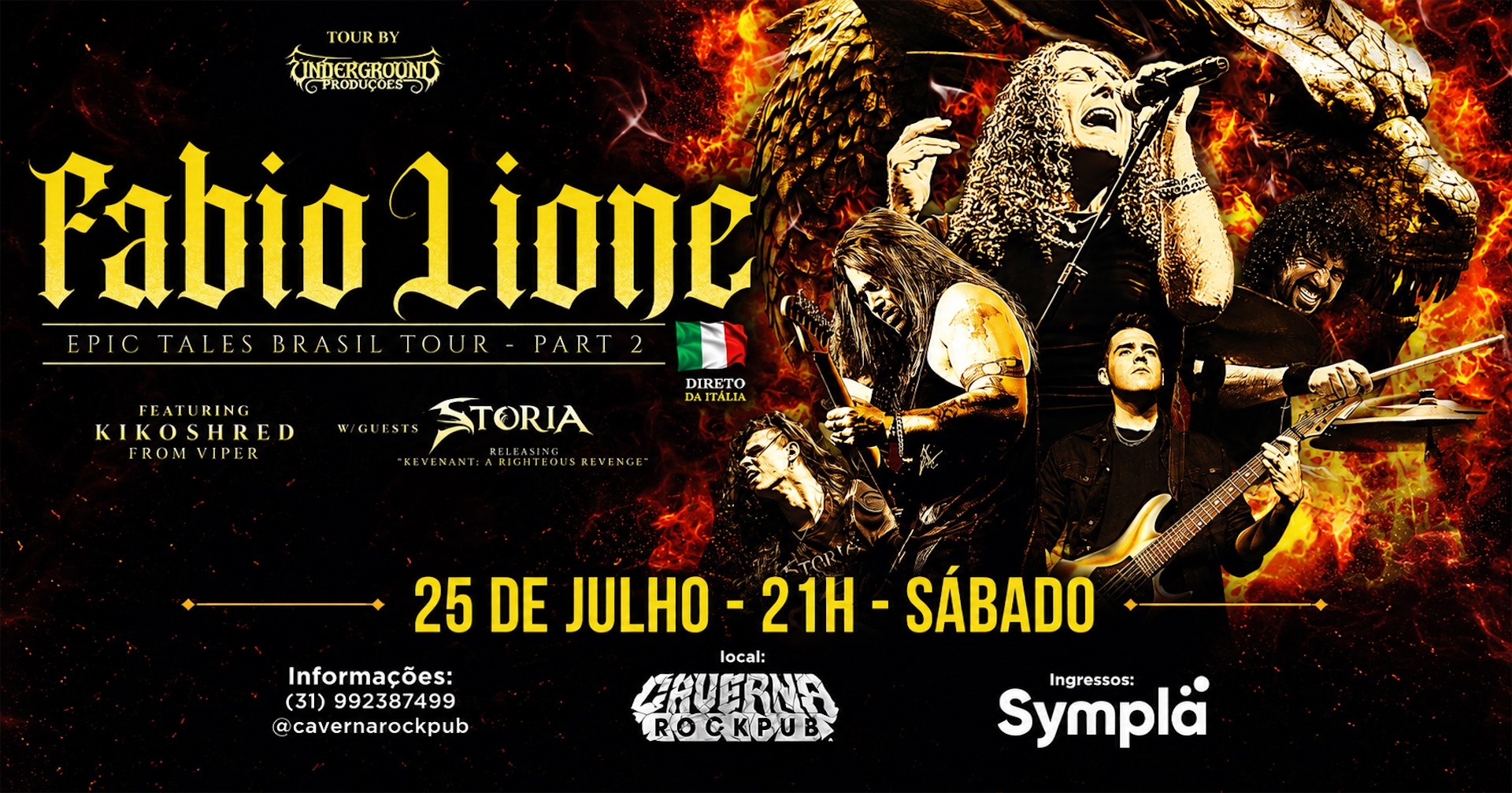 25/07 - Fábio Lione - Epic Tales Brasil Part 2 em Belo Horizonte