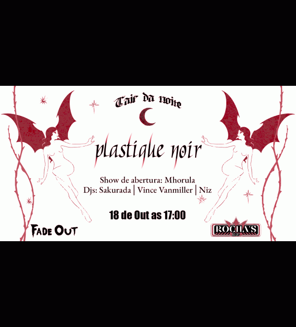 Imagem do evento Fade Out - Cair da Noite - Plastique Noir